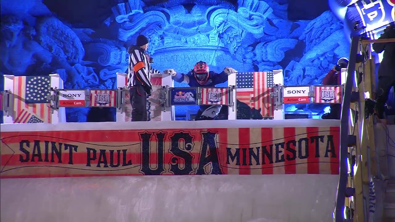 POV: Ride the Red Bull Crashed Ice track in Saint Paul